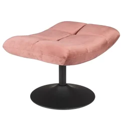 Dutchbone Hockers|Hocker Bar Velvet Roze
