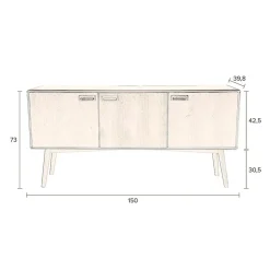 Dutchbone Dressoirs|Industriele Kasten|Juju Dressoir Hoog
