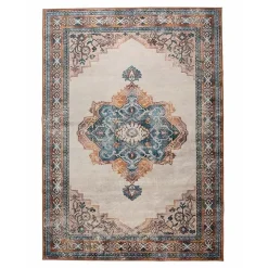 Dutchbone Vloerkleden|Mahal Vloerkleed Blauw Brick 200x300cm