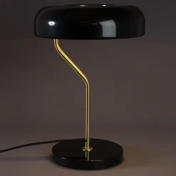Dutchbone Bureaulampen|Tafellampen|Tafellamp Eclipse Zwart