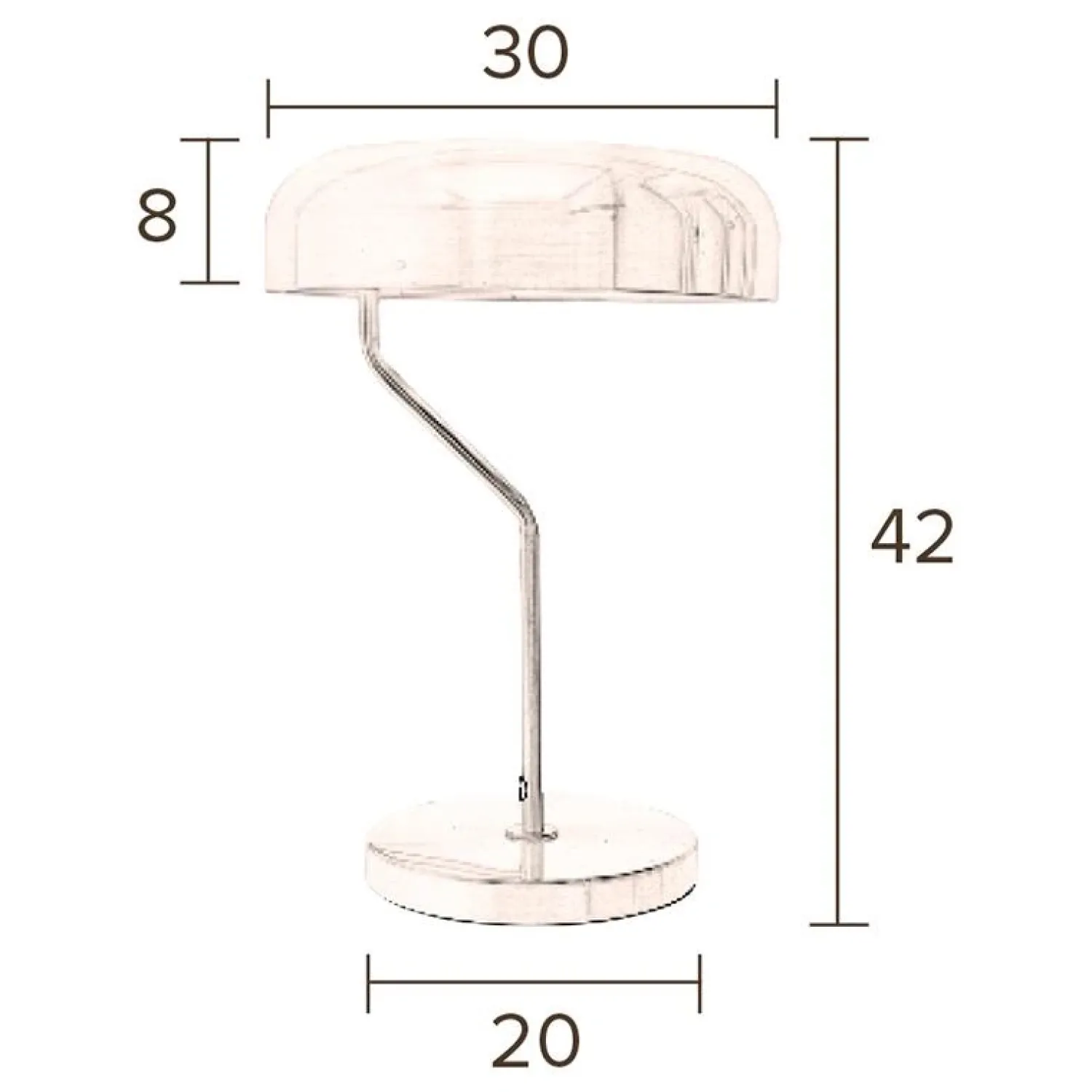 Dutchbone Bureaulampen|Tafellampen|Tafellamp Eclipse Zwart