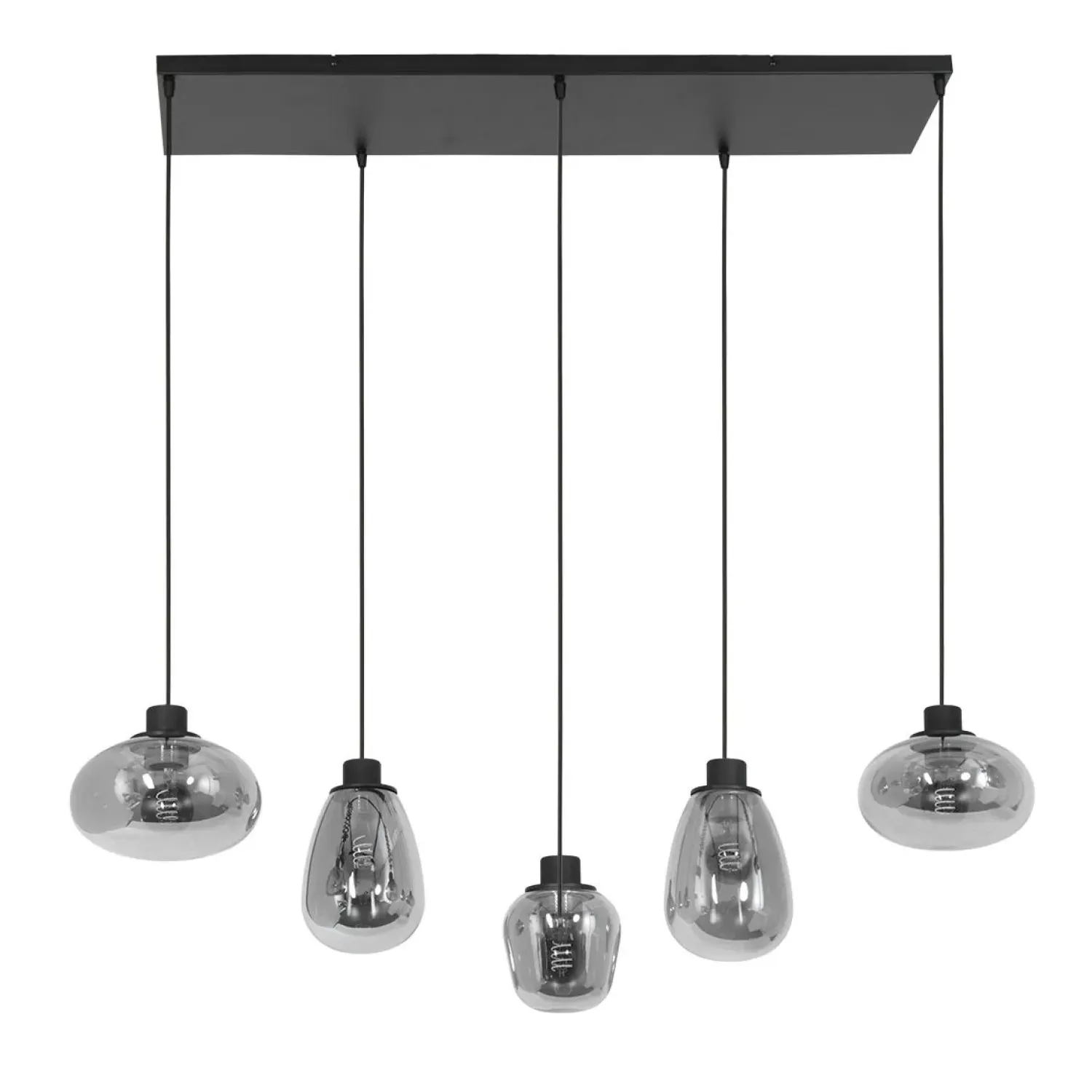 Steinmex Hanglampen|Glazen Hanglamp|Echo Hanglamp 5-lichts glas