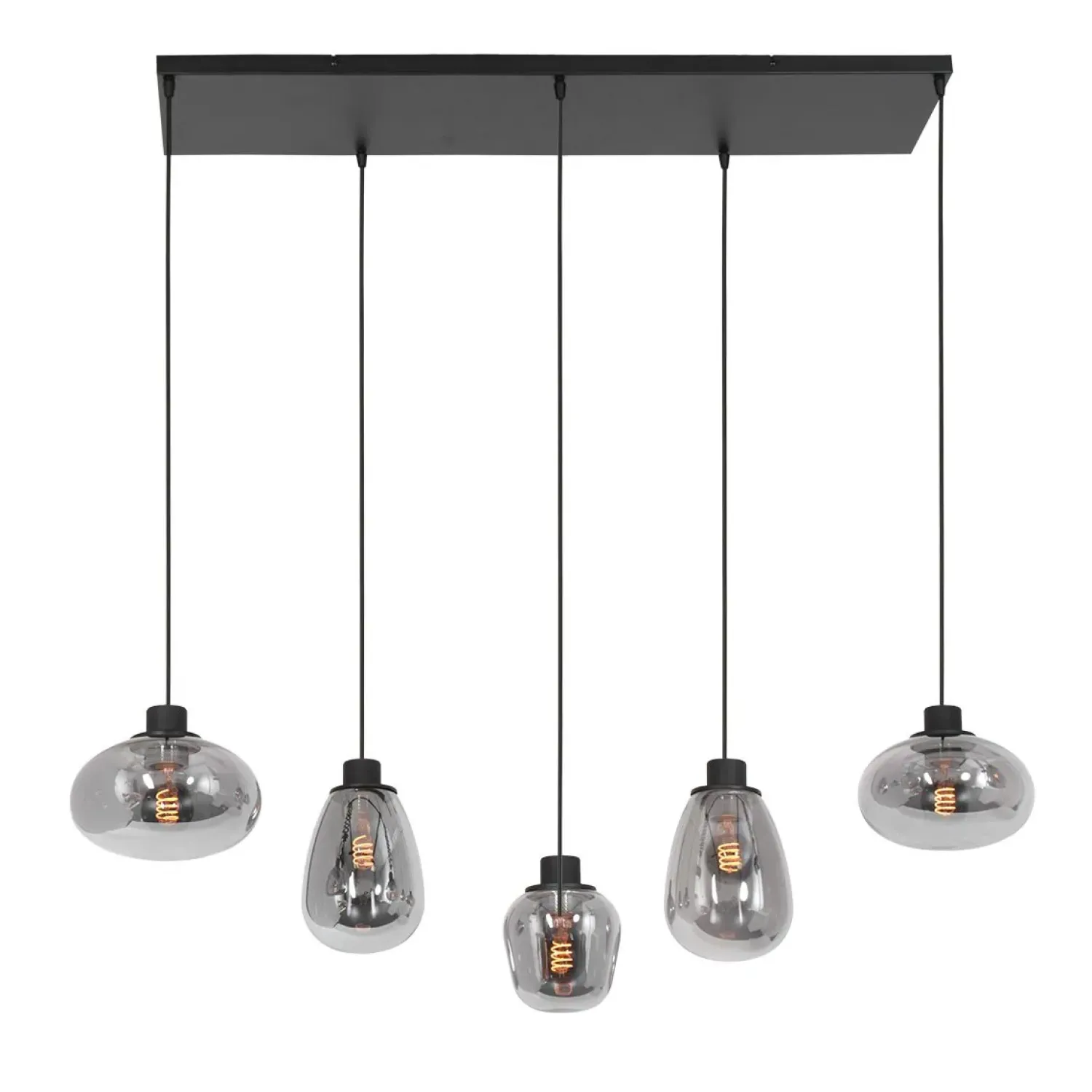 Steinmex Hanglampen|Glazen Hanglamp|Echo Hanglamp 5-lichts glas