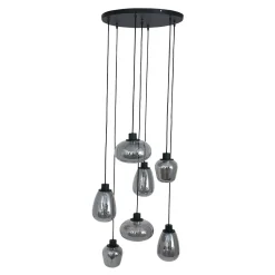 Steinmex Hanglampen|Glazen Hanglamp|Echo Hanglamp 7-lichts glas