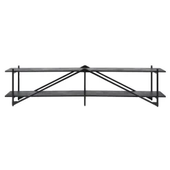Kalfort Industriele Kasten|Tv Meubels|Eddy XL Tv-meubel metaal Antraciet 220cm