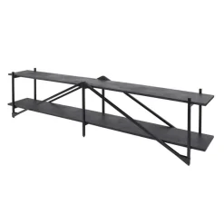 Kalfort Industriele Kasten|Tv Meubels|Eddy XL Tv-meubel metaal Antraciet 220cm