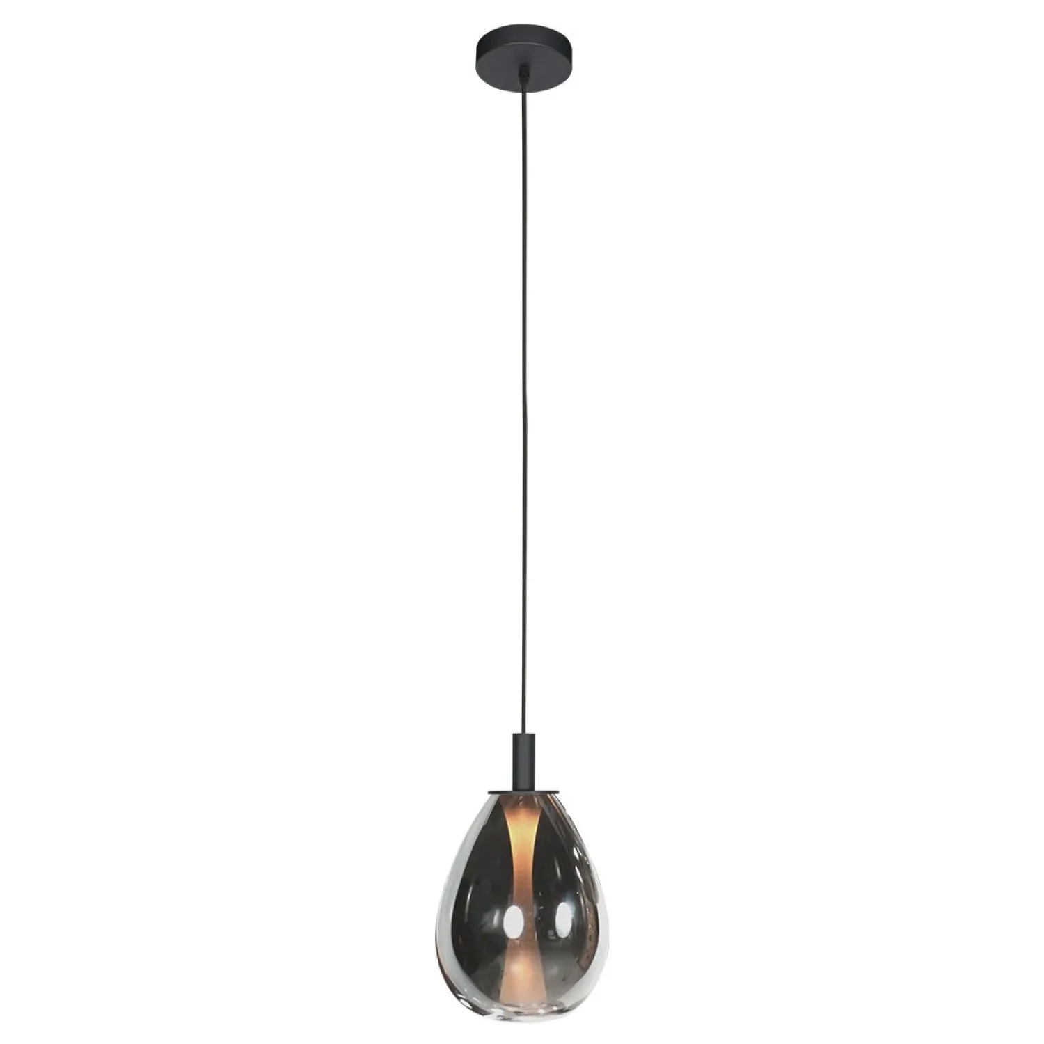Steinmex Hanglampen|Glazen Hanglamp|Edgar 1-lichts Hanglamp large Smoke Glas
