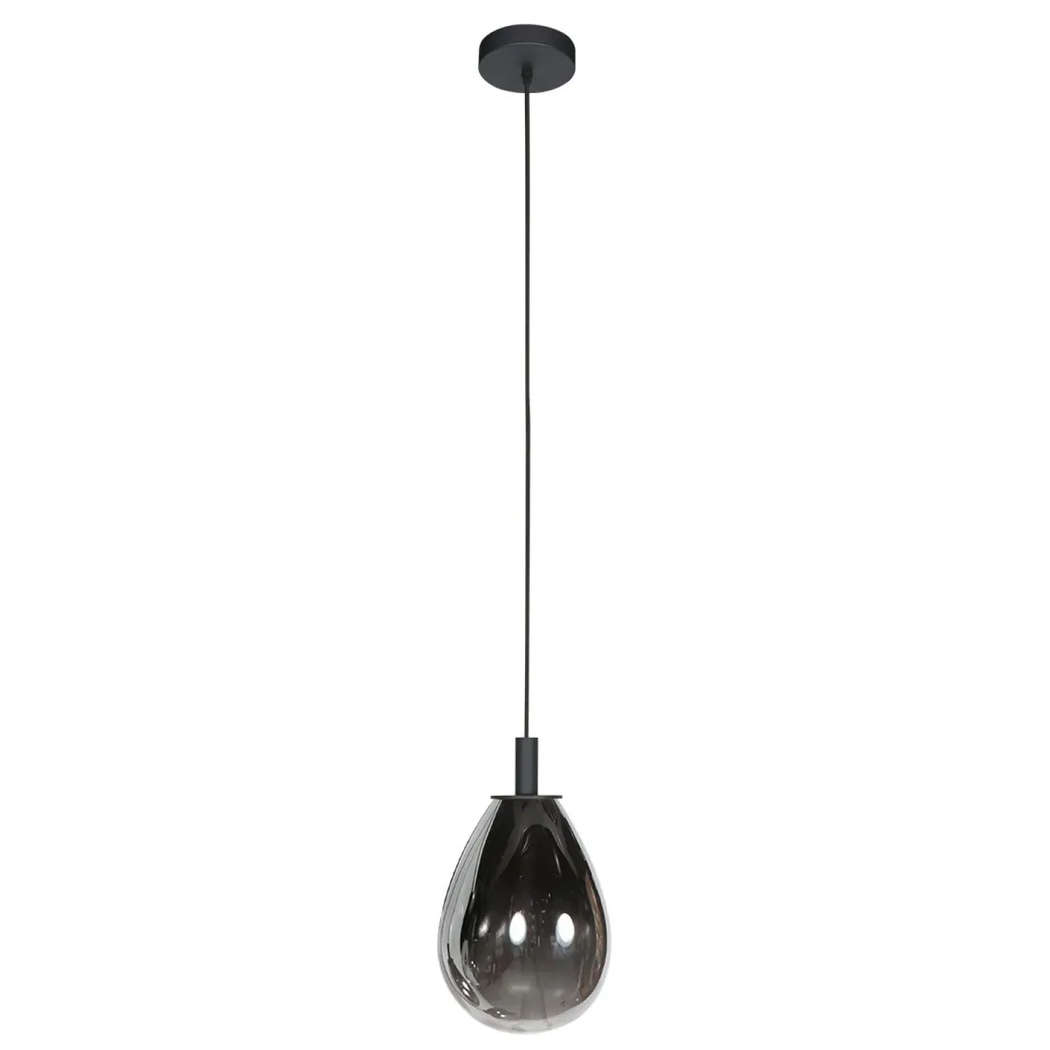 Steinmex Hanglampen|Glazen Hanglamp|Edgar 1-lichts Hanglamp large Smoke Glas