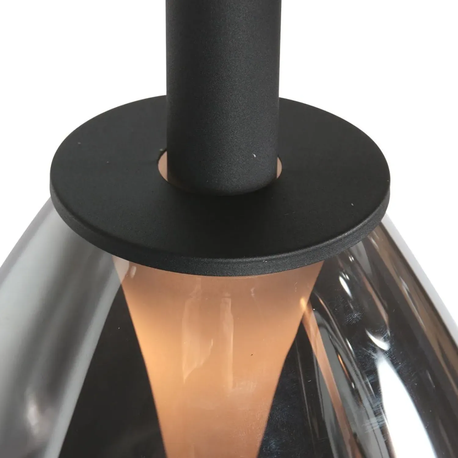Steinmex Hanglampen|Glazen Hanglamp|Edgar 1-lichts Hanglamp large Smoke Glas