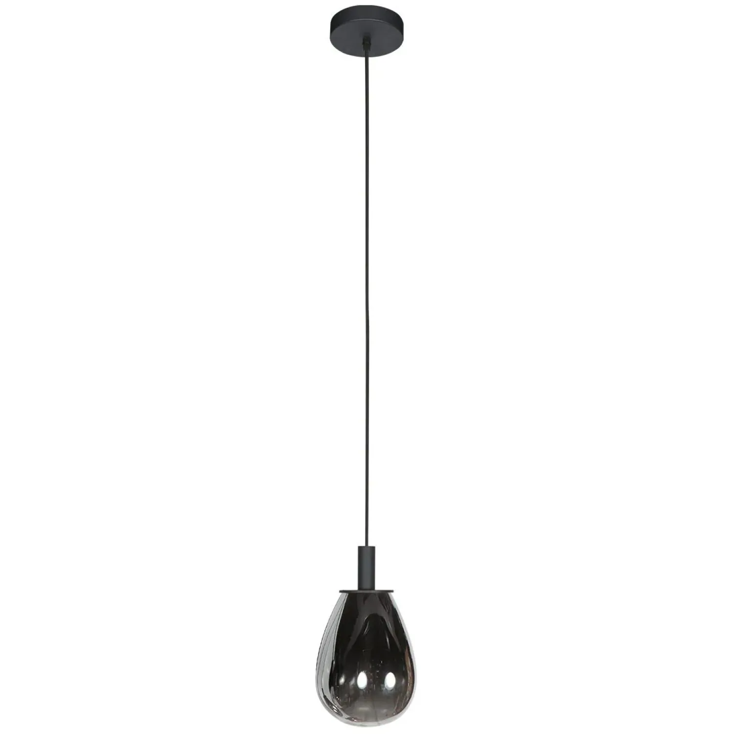 Steinmex Hanglampen|Glazen Hanglamp|Edgar 1-lichts Hanglamp small Smoke Glas