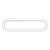 Trading Lighting Plafondlampen|Edward 1-lichts Ovaal plafondlamp wit 60cm
