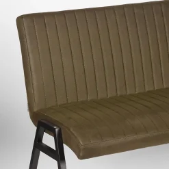 Label51 Eetkamerbanken|Eetkamerbanken|Eetkamerbank Matz Army green Microfiber 175cm