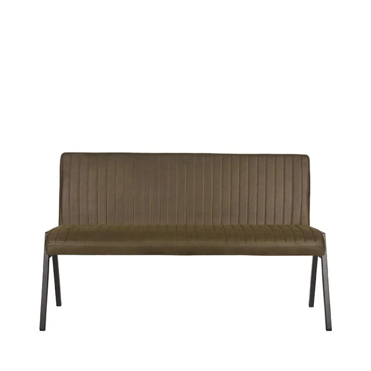 Label51 Eetkamerbanken|Eetkamerbanken|Eetkamerbank Matz Army green Microfiber 145cm