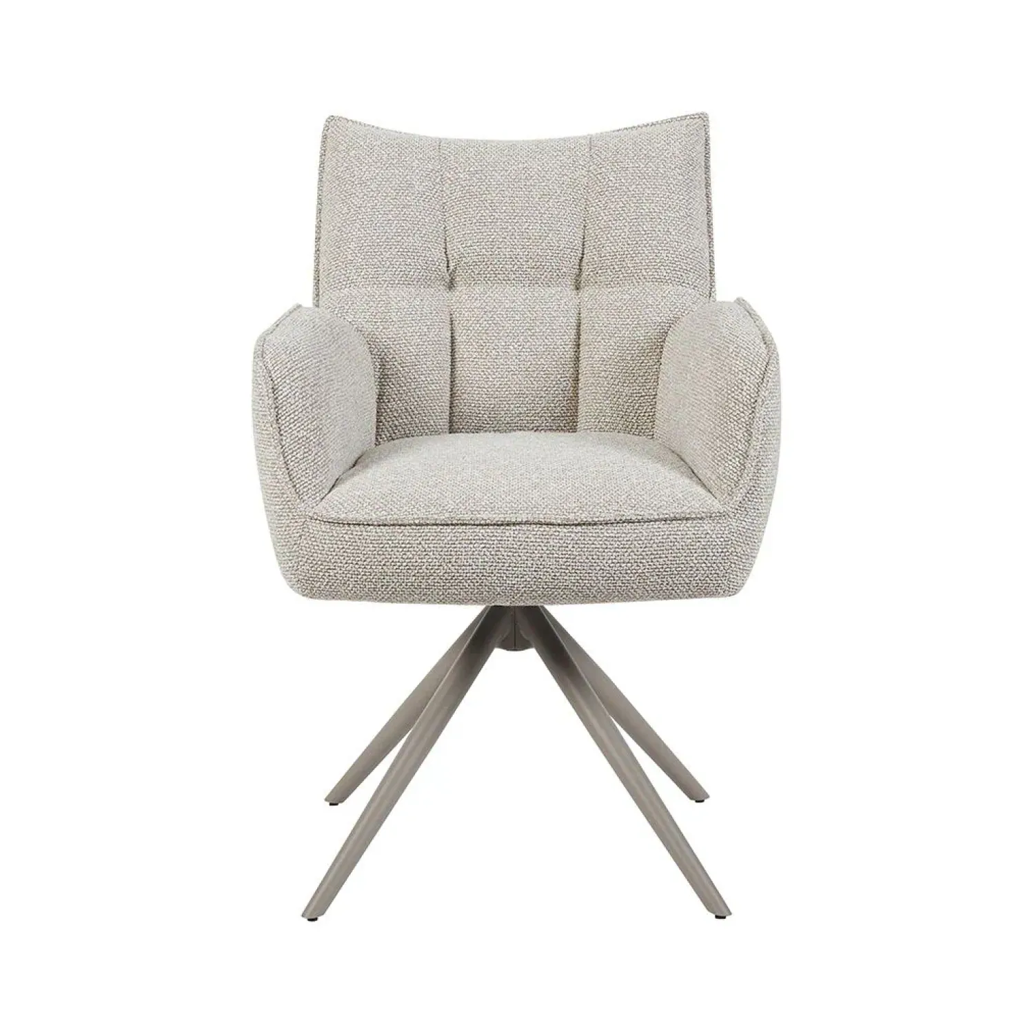 Label51 Eetkamerstoelen|Eetkamerstoel Amalfi Naturel Boucle met Taupe poot