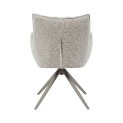 Label51 Eetkamerstoelen|Eetkamerstoel Amalfi Naturel Boucle met Taupe poot