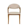 Dutchbone Eetkamerstoelen|Eetkamerstoel Babington Walnoot