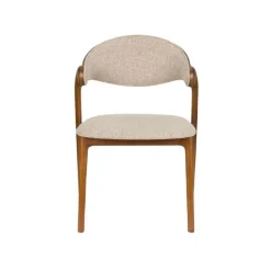 Dutchbone Eetkamerstoelen|Eetkamerstoel Babington Walnoot