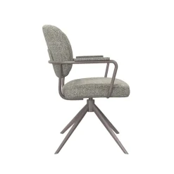 Label51 Eetkamerstoelen|Eetkamerstoel Basel Grijs Boucle
