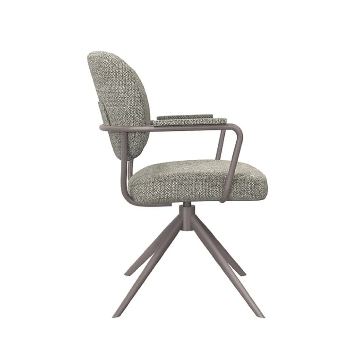 Label51 Eetkamerstoelen|Eetkamerstoel Basel Grijs Boucle