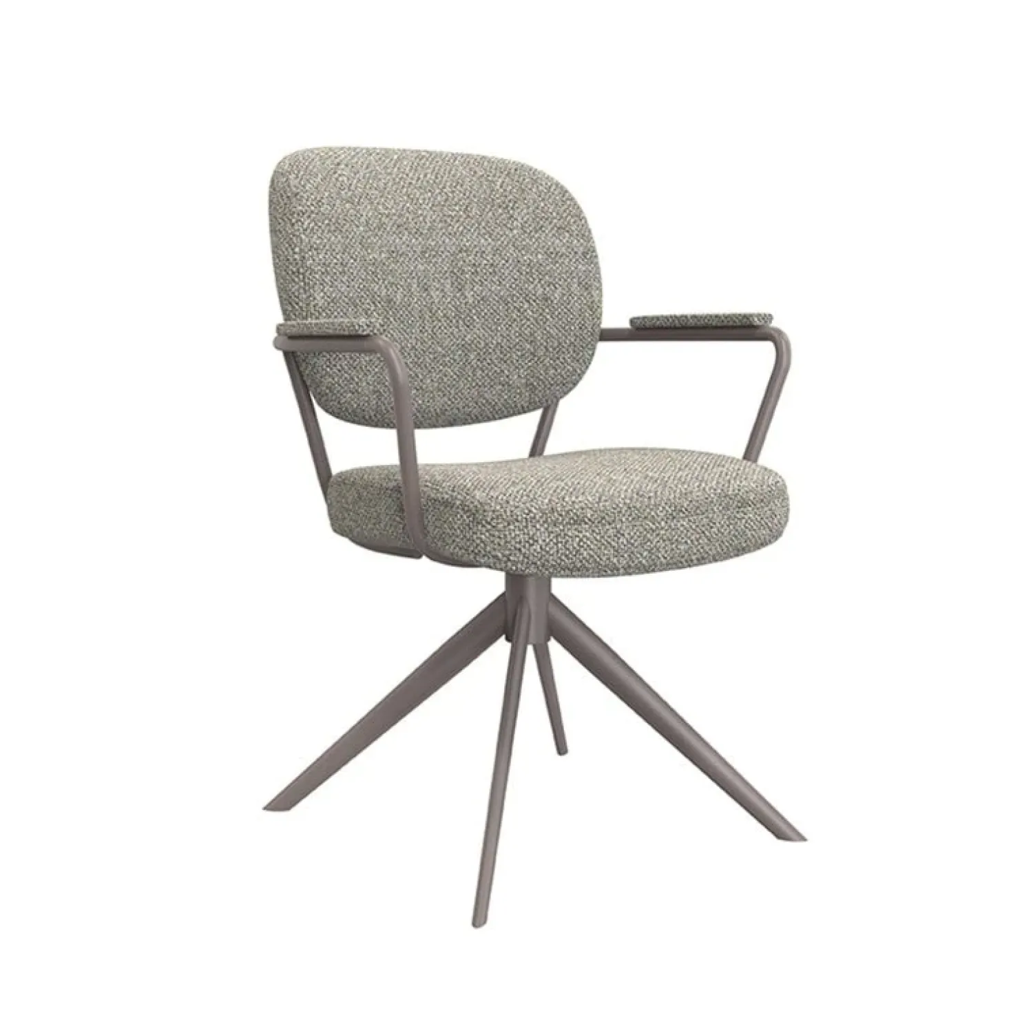 Label51 Eetkamerstoelen|Eetkamerstoel Basel Grijs Boucle
