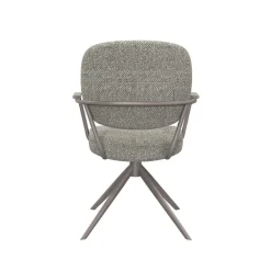 Label51 Eetkamerstoelen|Eetkamerstoel Basel Grijs Boucle