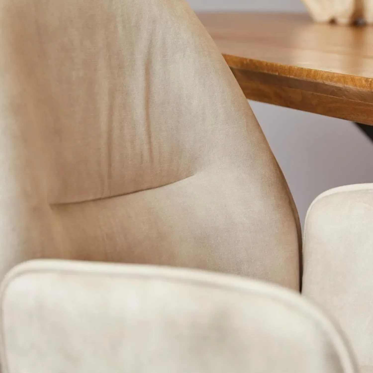 Furndea Eetkamerstoelen|Eetkamerstoel Brigitte Champagne