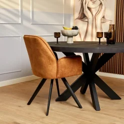 Furndea Eetkamerstoelen|Eetkamerstoel Brigitte Gold