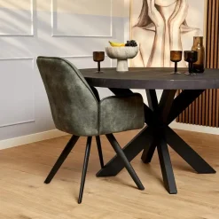 Furndea Eetkamerstoelen|Eetkamerstoel Brigitte Hunter Green