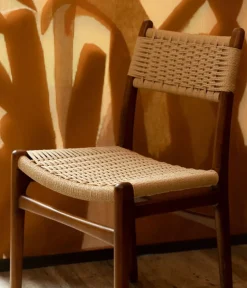 Dutchbone Eetkamerstoelen|Eetkamerstoel Cecile 47cm