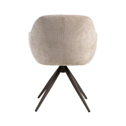 Label51 Eetkamerstoelen|Eetkamerstoel Esma Clay met Brons poot