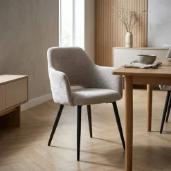 Eleonora Eetkamerstoelen|Eetkamerstoel Esmee Beige 58cm