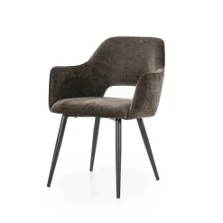 Eleonora Eetkamerstoelen|Eetkamerstoel Esmee Bruin 58cm