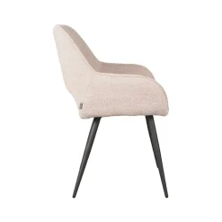 Label51 Eetkamerstoelen|Eetkamerstoel Fer Naturel Boucle (Showroommodel)