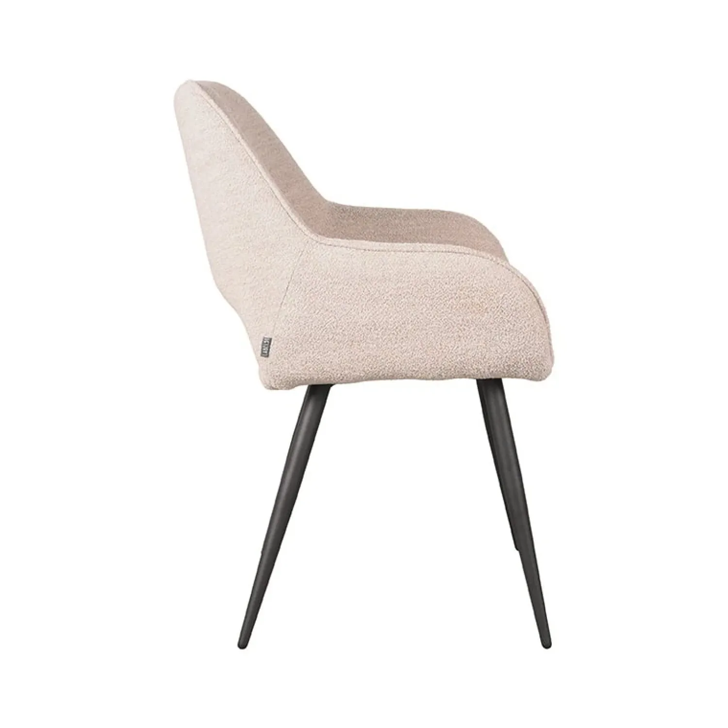 Label51 Eetkamerstoelen|Eetkamerstoel Fer Naturel Boucle (Showroommodel)
