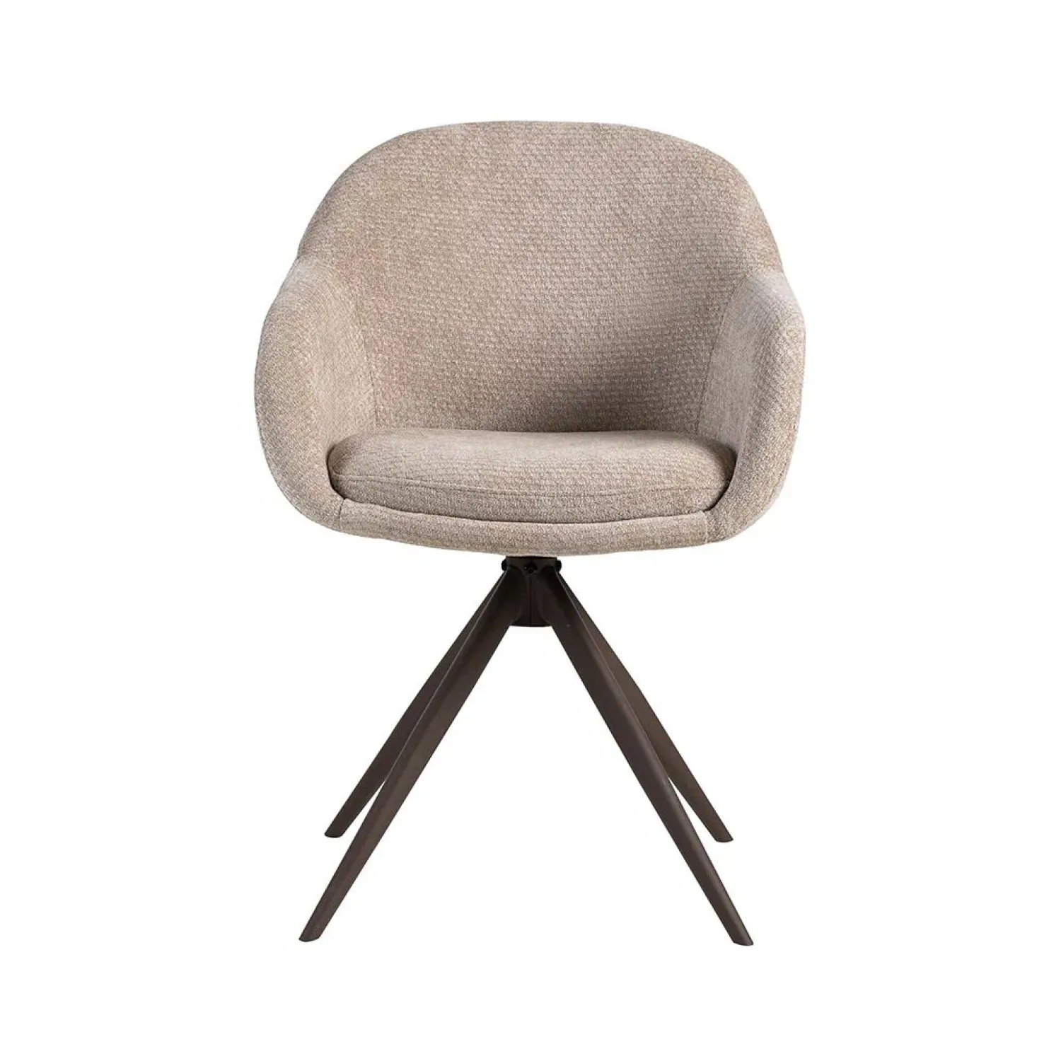 Label51 Eetkamerstoelen|Eetkamerstoel Fiby Clay met Brons poot