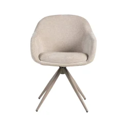 Label51 Eetkamerstoelen|Eetkamerstoel Fiby Naturel met Taupe poot