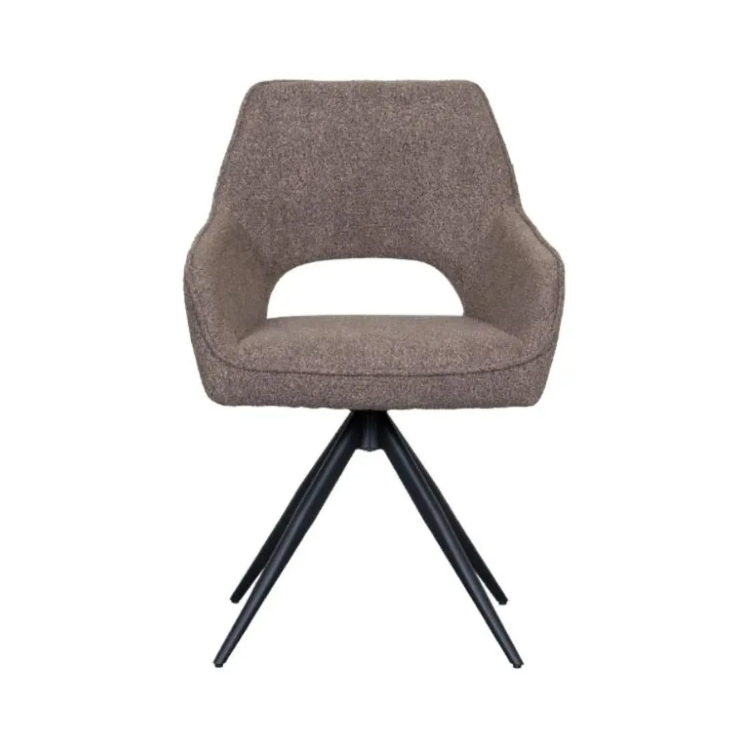 Label51 Eetkamerstoelen|Eetkamerstoel Finley Bruin Boucle