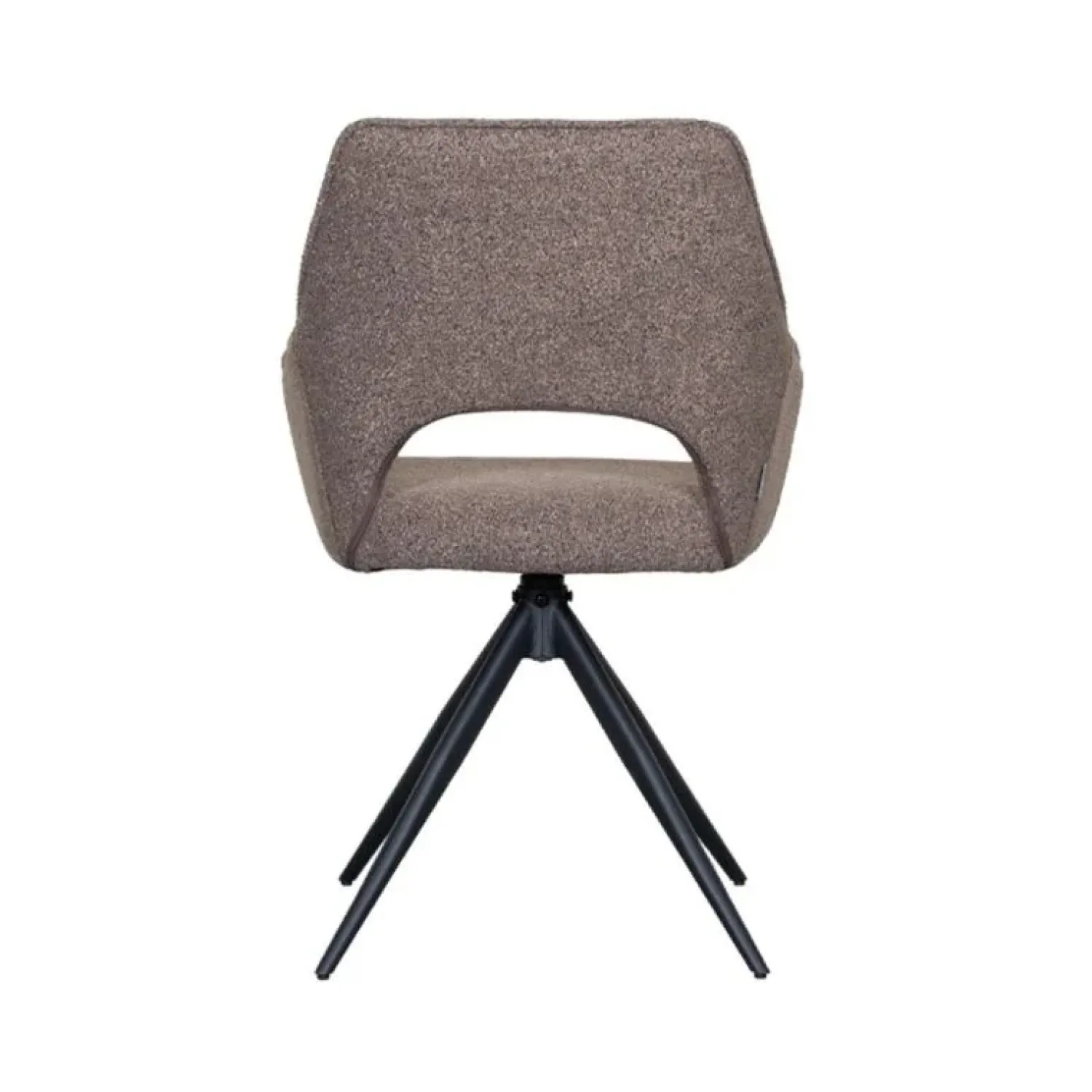 Label51 Eetkamerstoelen|Eetkamerstoel Finley Bruin Boucle