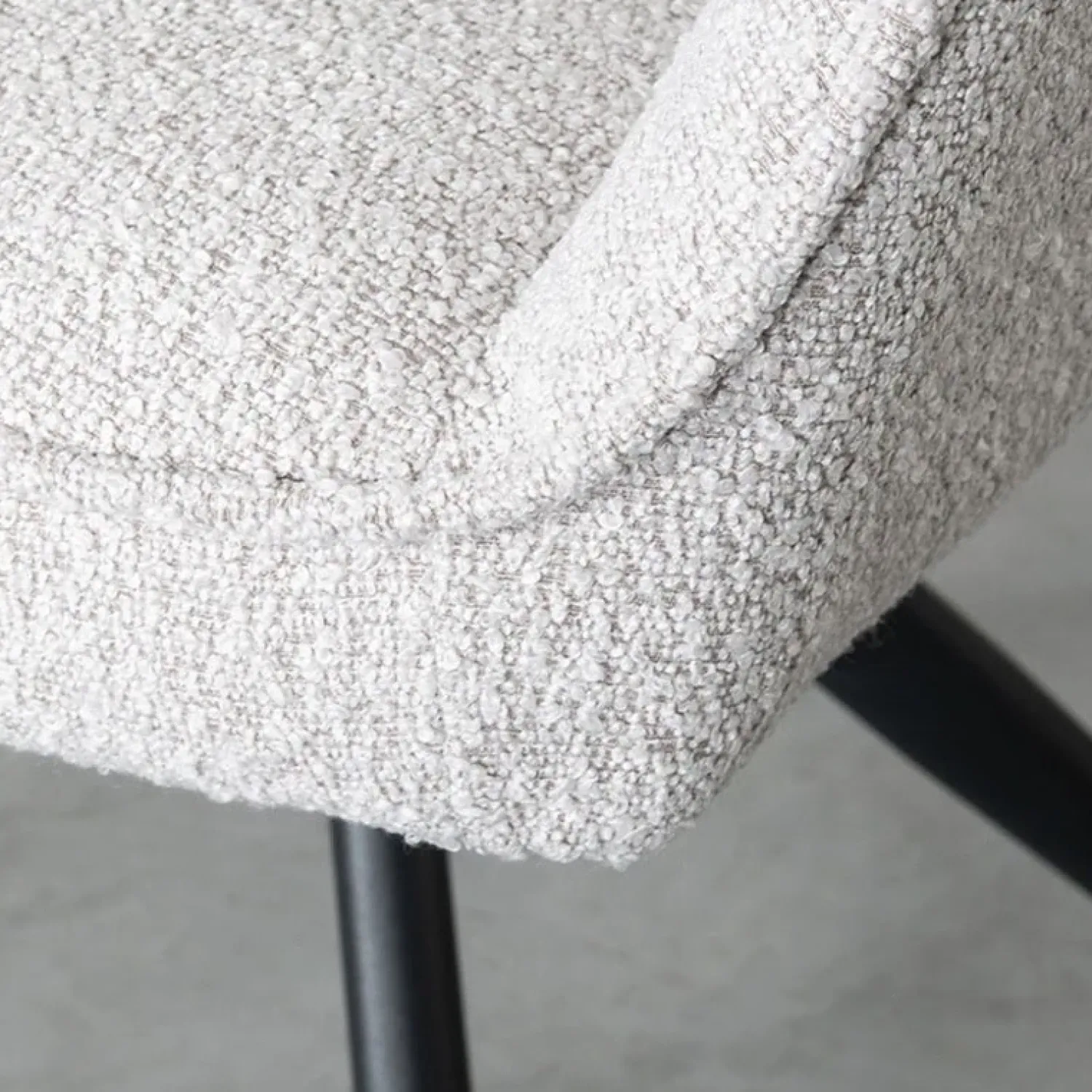 Label51 Eetkamerstoelen|Eetkamerstoel Finley Naturel Boucle