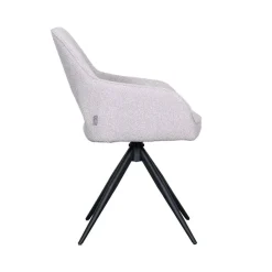 Label51 Eetkamerstoelen|Eetkamerstoel Finley Naturel Boucle