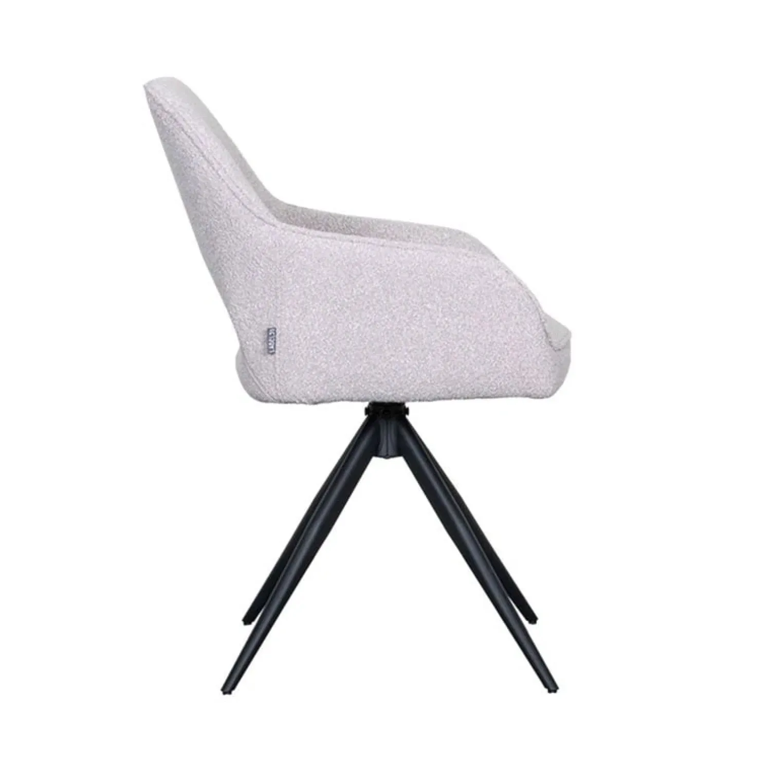 Label51 Eetkamerstoelen|Eetkamerstoel Finley Naturel Boucle