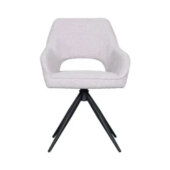 Label51 Eetkamerstoelen|Eetkamerstoel Finley Naturel Boucle