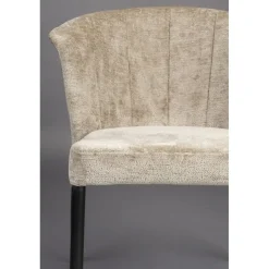 Dutchbone Eetkamerstoelen|Eetkamerstoel Georgia Beige