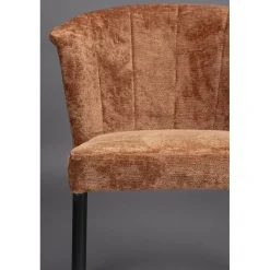 Dutchbone Eetkamerstoelen|Eetkamerstoel Georgia Terracotta