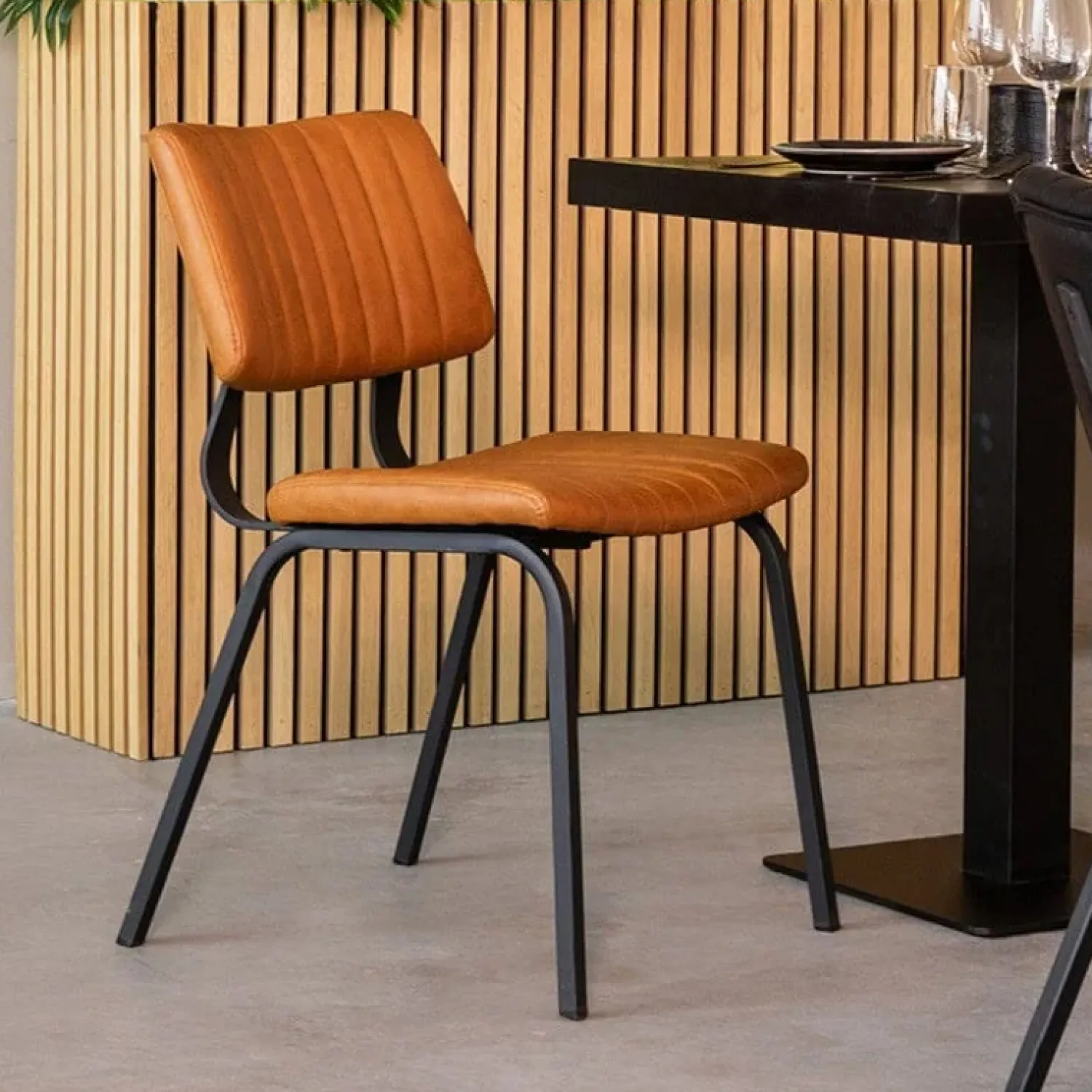 Label51 Eetkamerstoelen|Eetkamerstoel Gusto Cognac