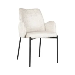 Label51 Eetkamerstoelen|Eetkamerstoel Joni Crème Fluweel (showroommodel)