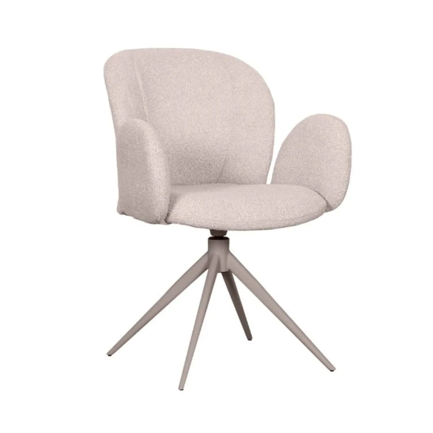 Label51 Eetkamerstoelen|Eetkamerstoel Kimball Naturel Boucle