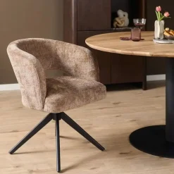 Furndea Eetkamerstoelen|Eetkamerstoel Lana Cinnamon