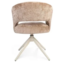 Furndea Eetkamerstoelen|Eetkamerstoel Lana Cinnamon met zand poot