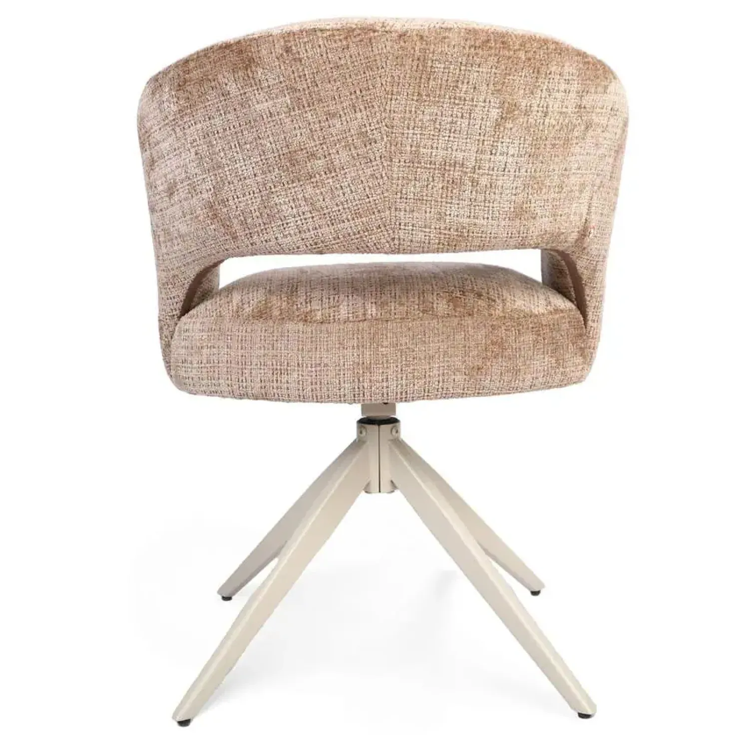 Furndea Eetkamerstoelen|Eetkamerstoel Lana Cinnamon met zand poot